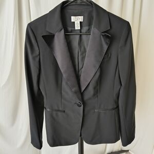 LOFT Ann Taylor Wool Women's Elegant Black Blazer Size 6